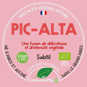 Pic-Alta spécialité végétale affinée. Vegan & Bio. Le bon goût 100% végétal. Cassenoisettes.fr